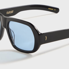 Flatlist Ford - Solid Black / Solid Blue Lens | Kith Solid Black / Solid Blue Lens