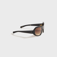 Flatlist Ezra - Solid Black / Brown Gradient Lens | Kith Solid Black / Brown Gradient Lens