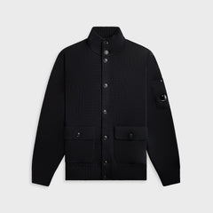 C.P. Company Compact Cotton Full Button Lens Knit - Total Eclipse | Kith Total Eclipse