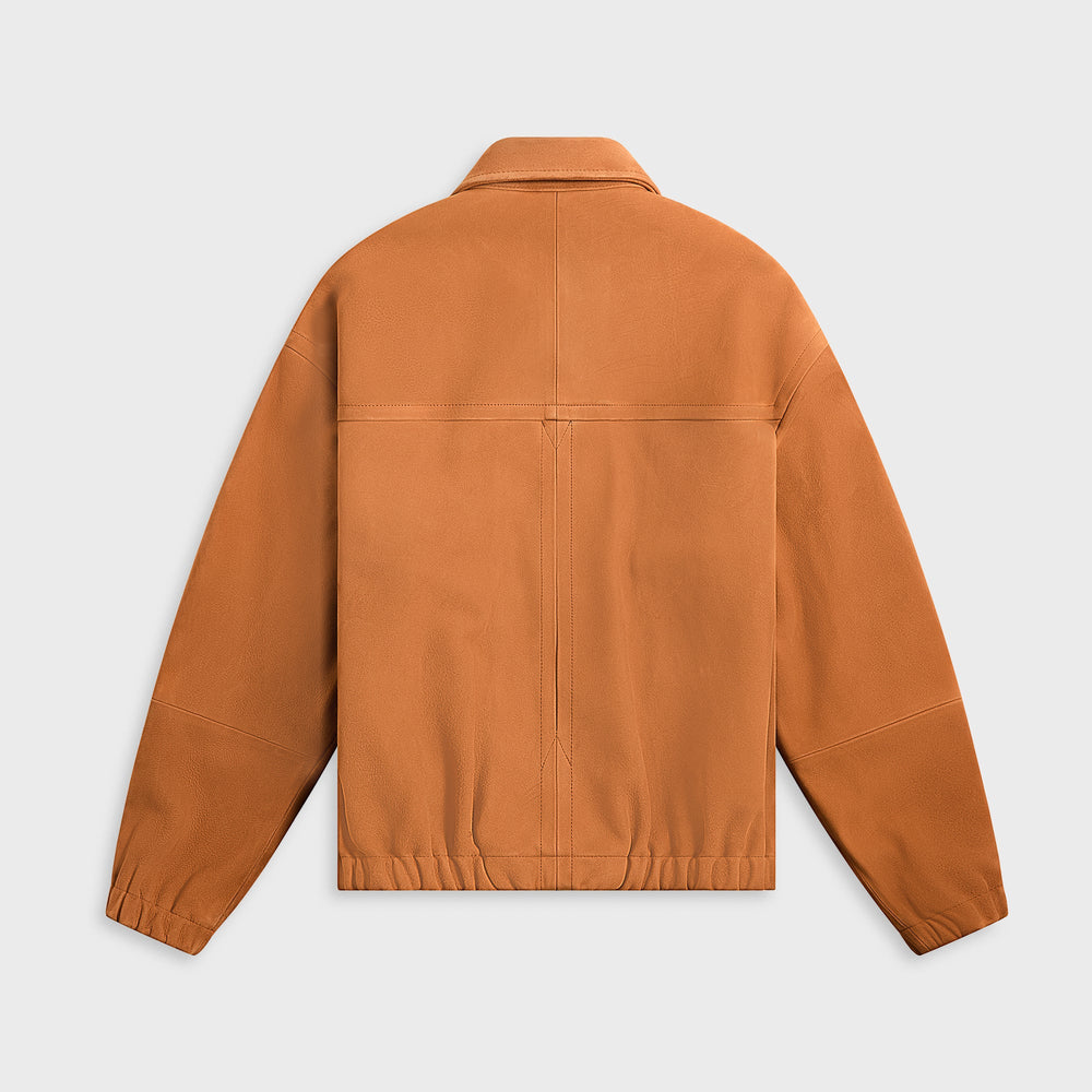 Auralee Lamb Suede Zip Blouson - Camel | Kith Camel