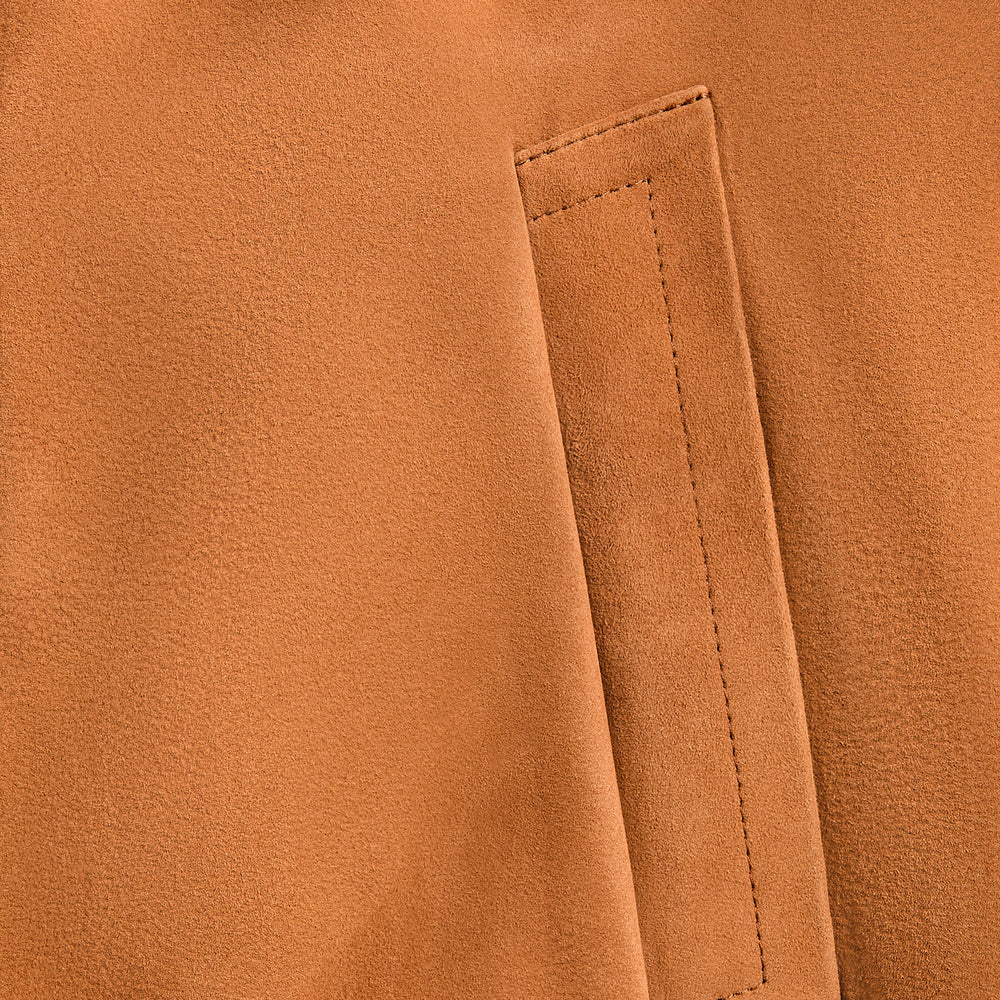 Auralee Lamb Suede Zip Blouson - Camel | Kith Camel
