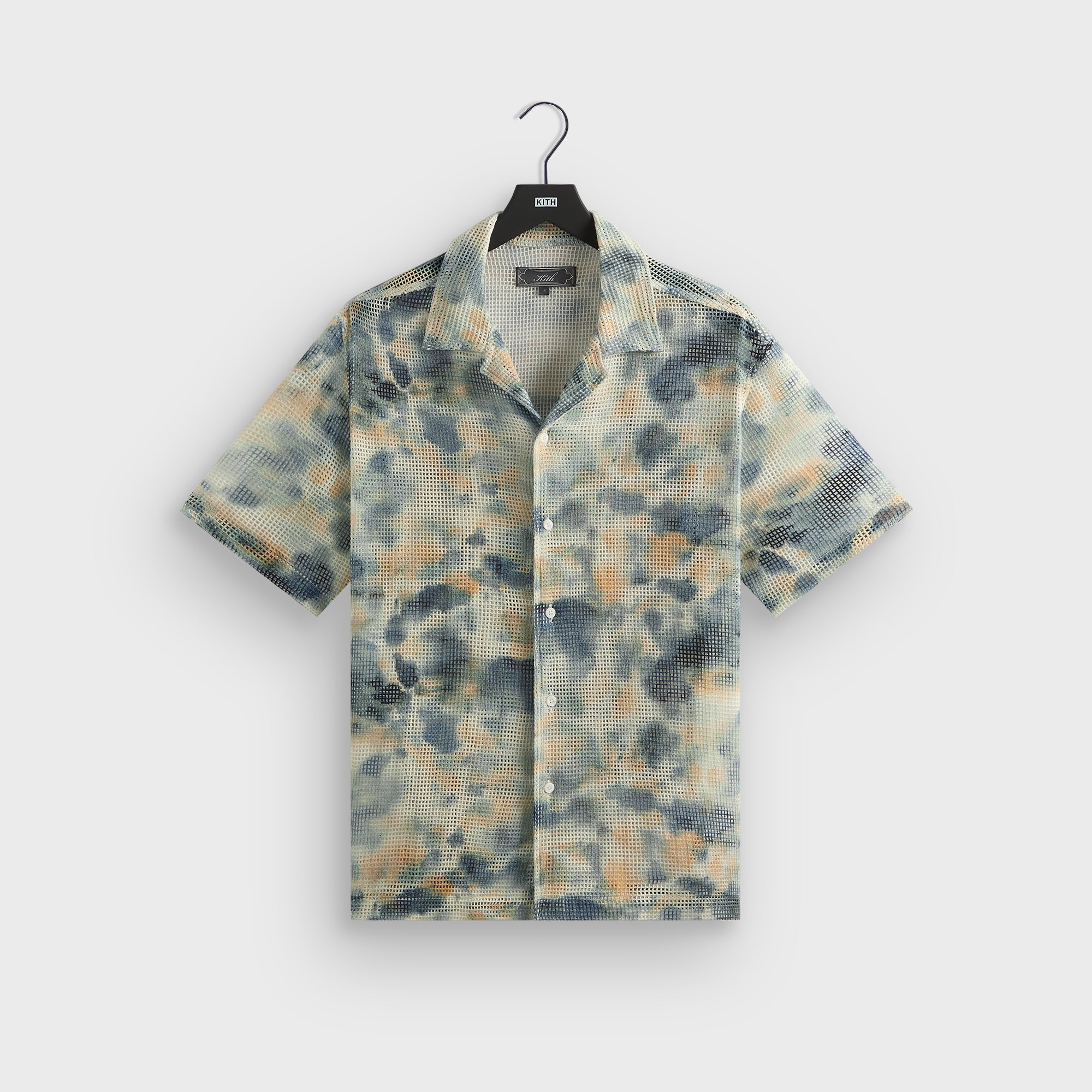 Kith Cotton Mesh Thompson Camp Collar Shirt - Cyanotype | Kith Cyanotype