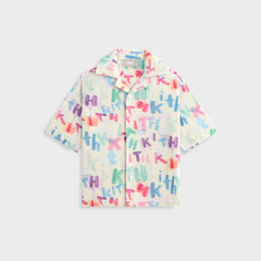 Kith Kids Watercolor Camp Shirt - White | Kith White