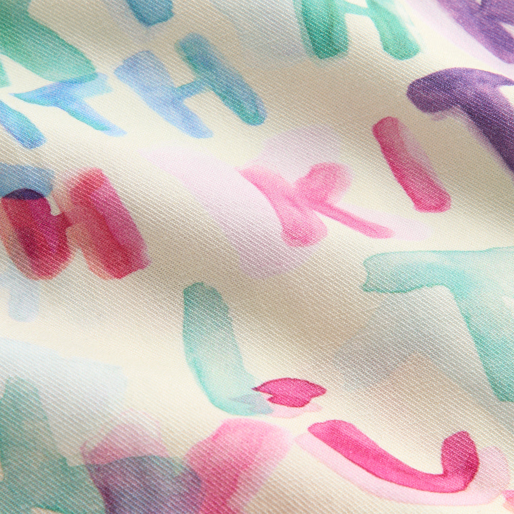 Kith Kids Watercolor Camp Shirt - White | Kith White