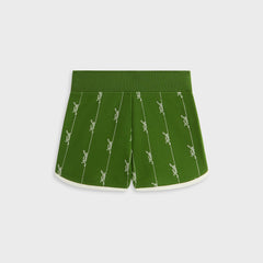 Kith Women Mica Pique Logo Knit Short - Turf | Kith Turf