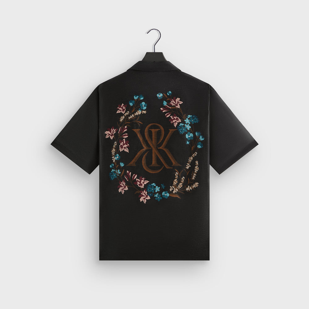 Kith Linen Thompson Camp Collar Shirt - Black | Kith Black