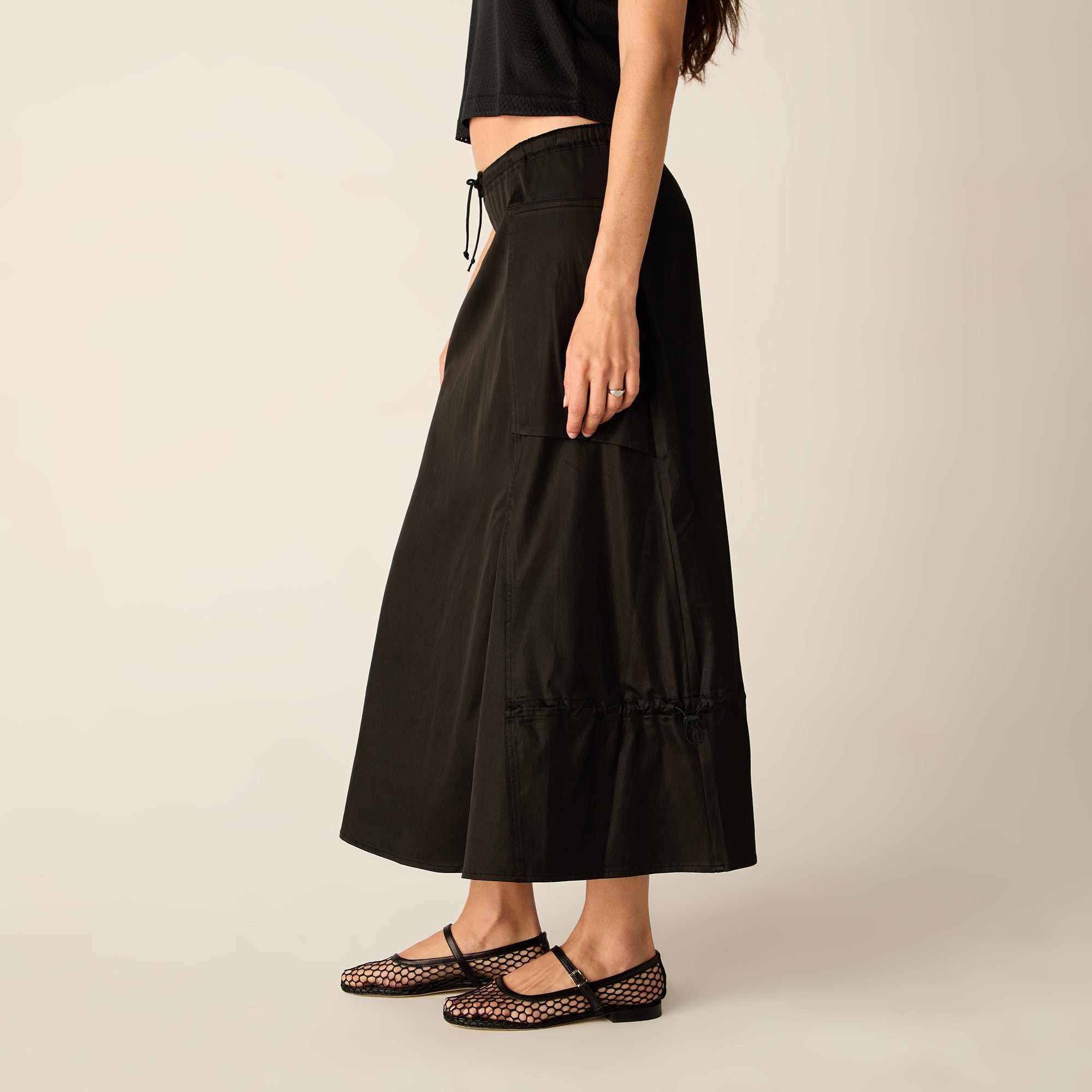 Kith Women Kyo Utility Maxi Skirt - Black | Kith Black
