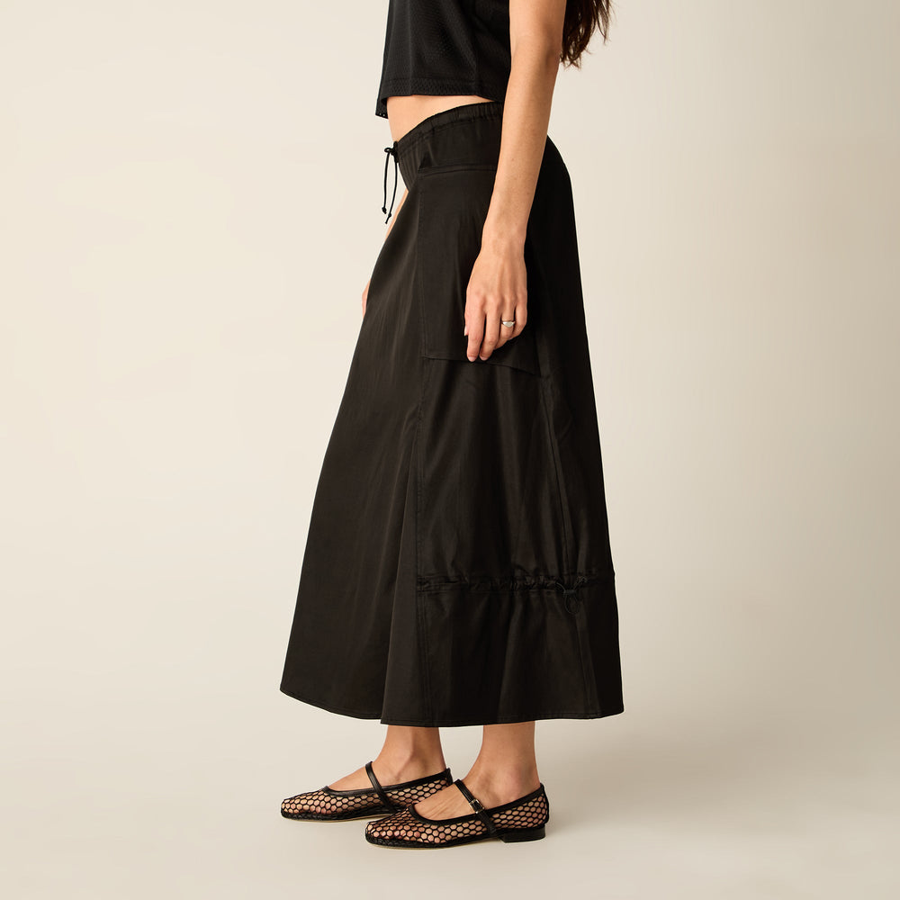 Kith Women Kyo Utility Maxi Skirt - Black | Kith Black
