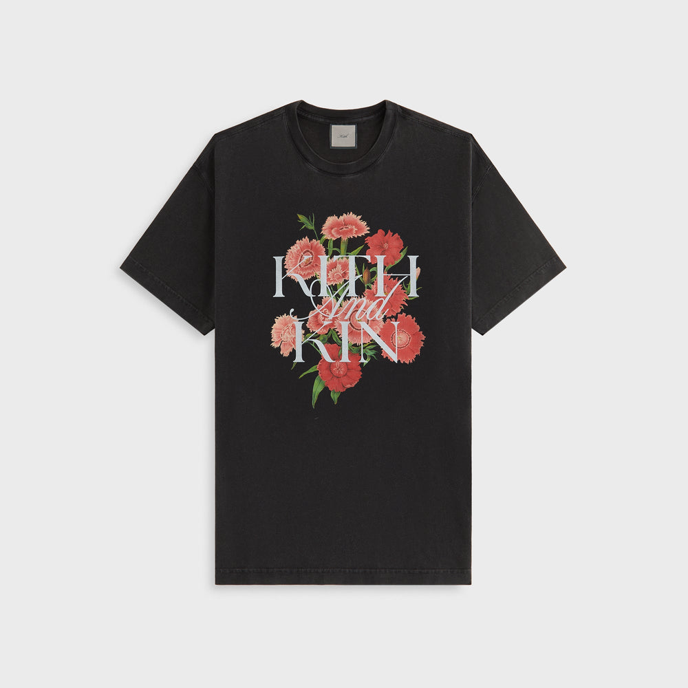 Kith Women Floral Vintage Tee - Black | Kith Black