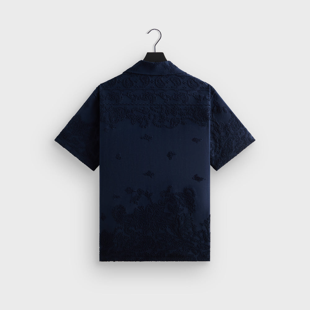 Kith Bandana Micro Terry Thompson Camp Collar Shirt - Nocturnal | Kith Nocturnal