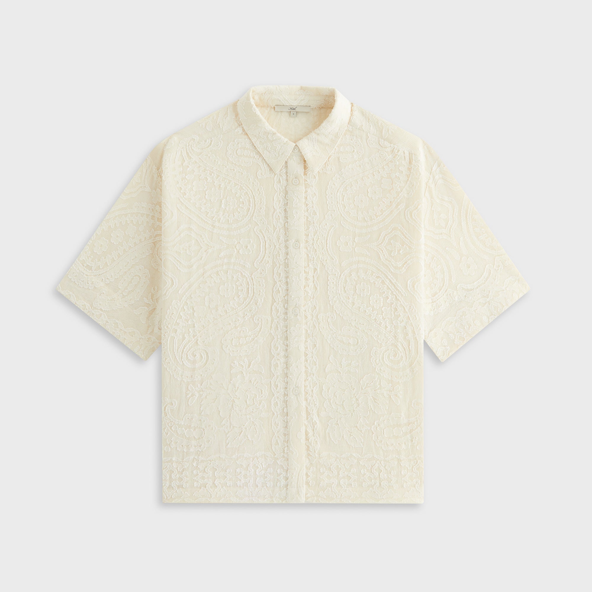 Kith Women Mari Paisley Gauze Shirt - Waffle | Kith Waffle