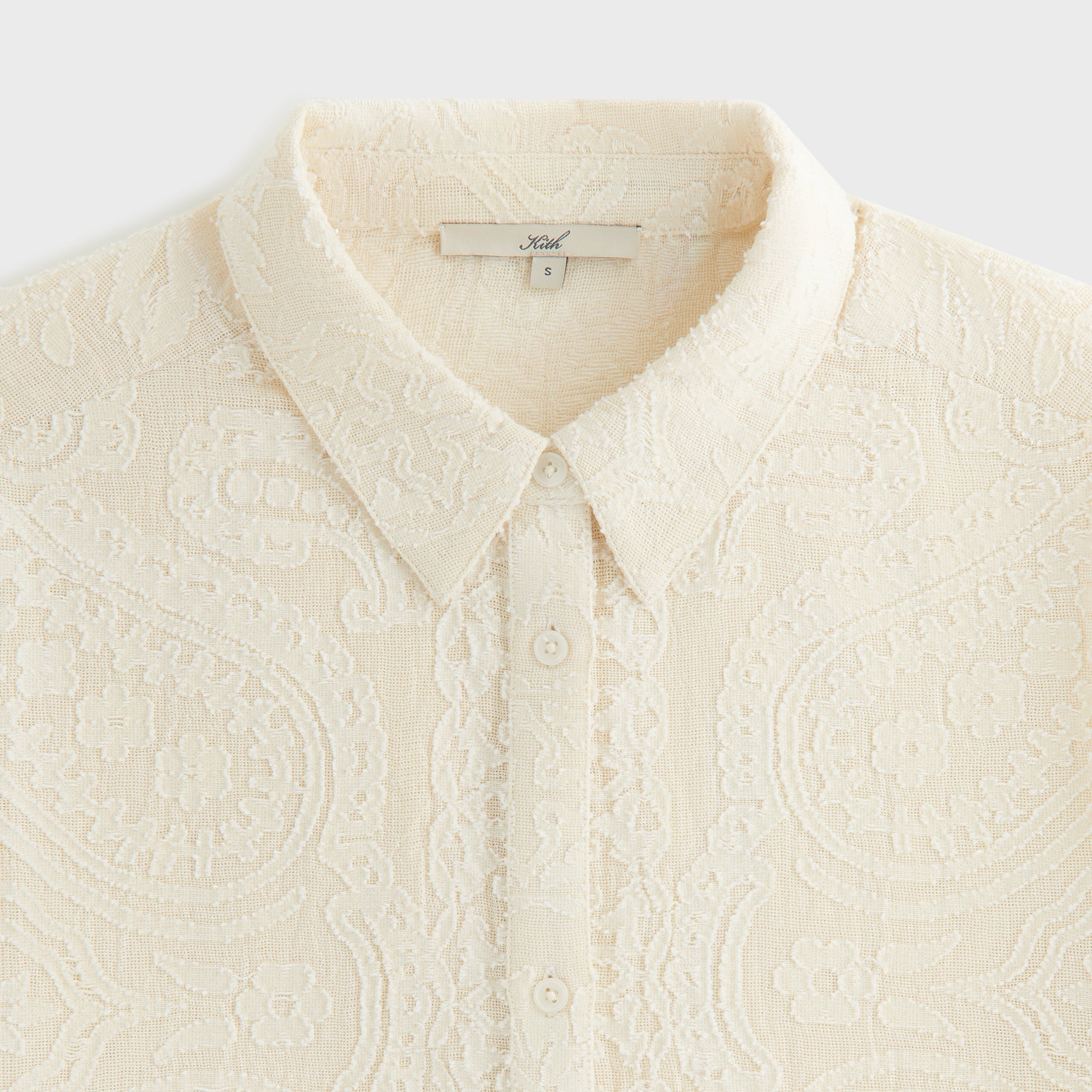 Kith Women Mari Paisley Gauze Shirt - Waffle | Kith Waffle