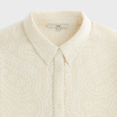 Kith Women Mari Paisley Gauze Shirt - Waffle | Kith Waffle