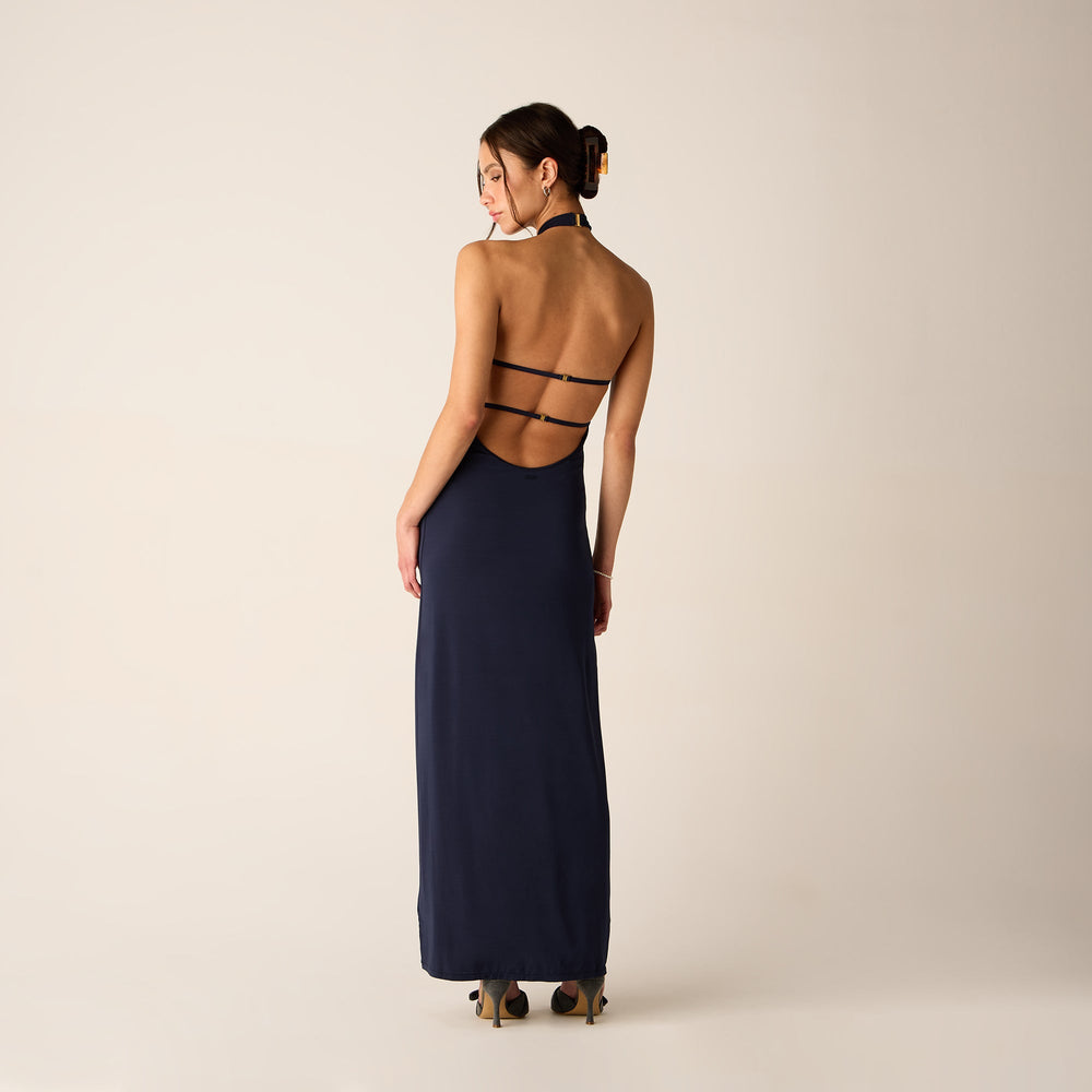Kith Women Sasha Halter Maxi Dress - Nocturnal | Kith Nocturnal