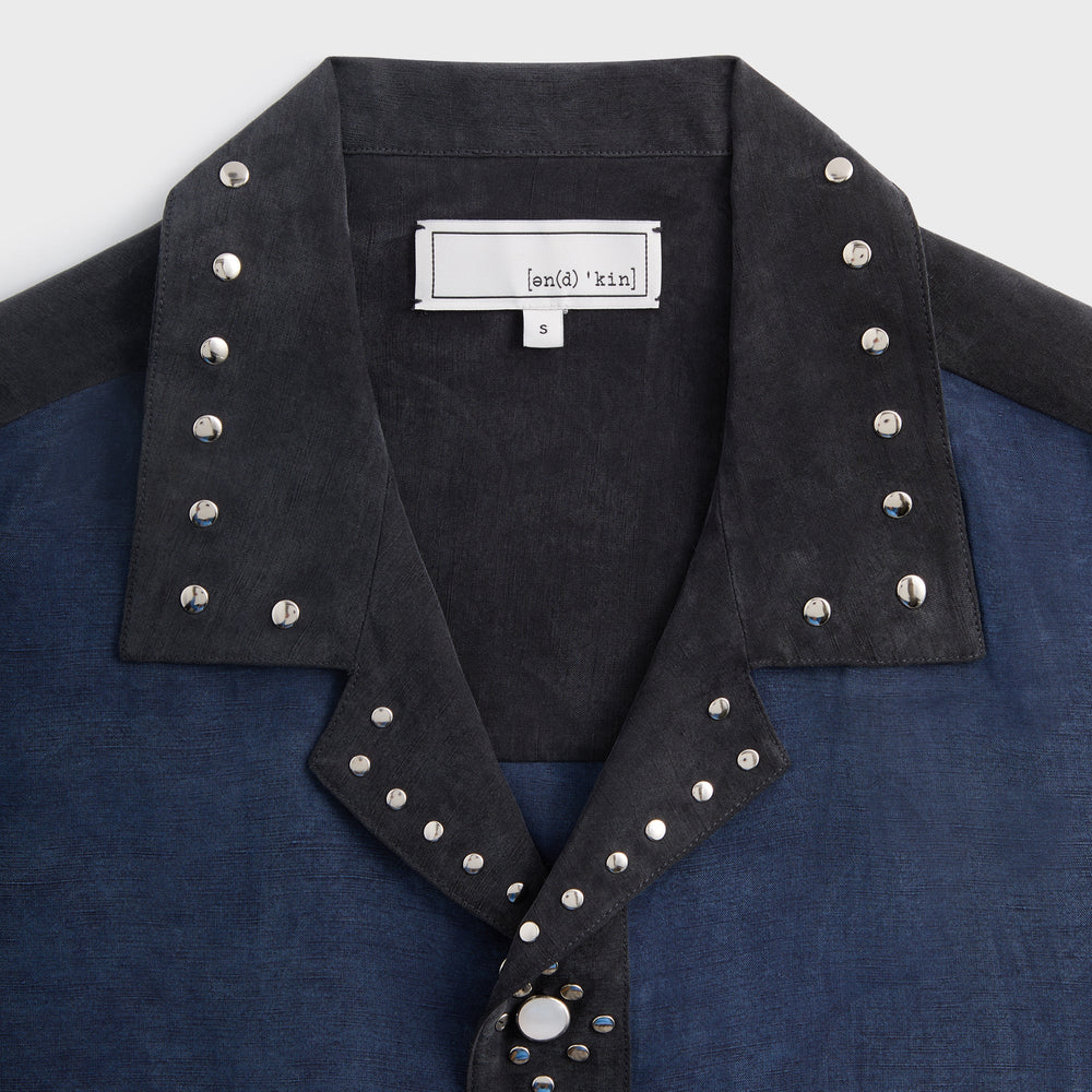 &Kin Sawyer Short Sleeve Camp Collar Shirt - Nocturnal | Kith Nocturnal