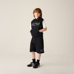 Kith Kids Pathways Sleeveless Hoodie - Black | Kith Black