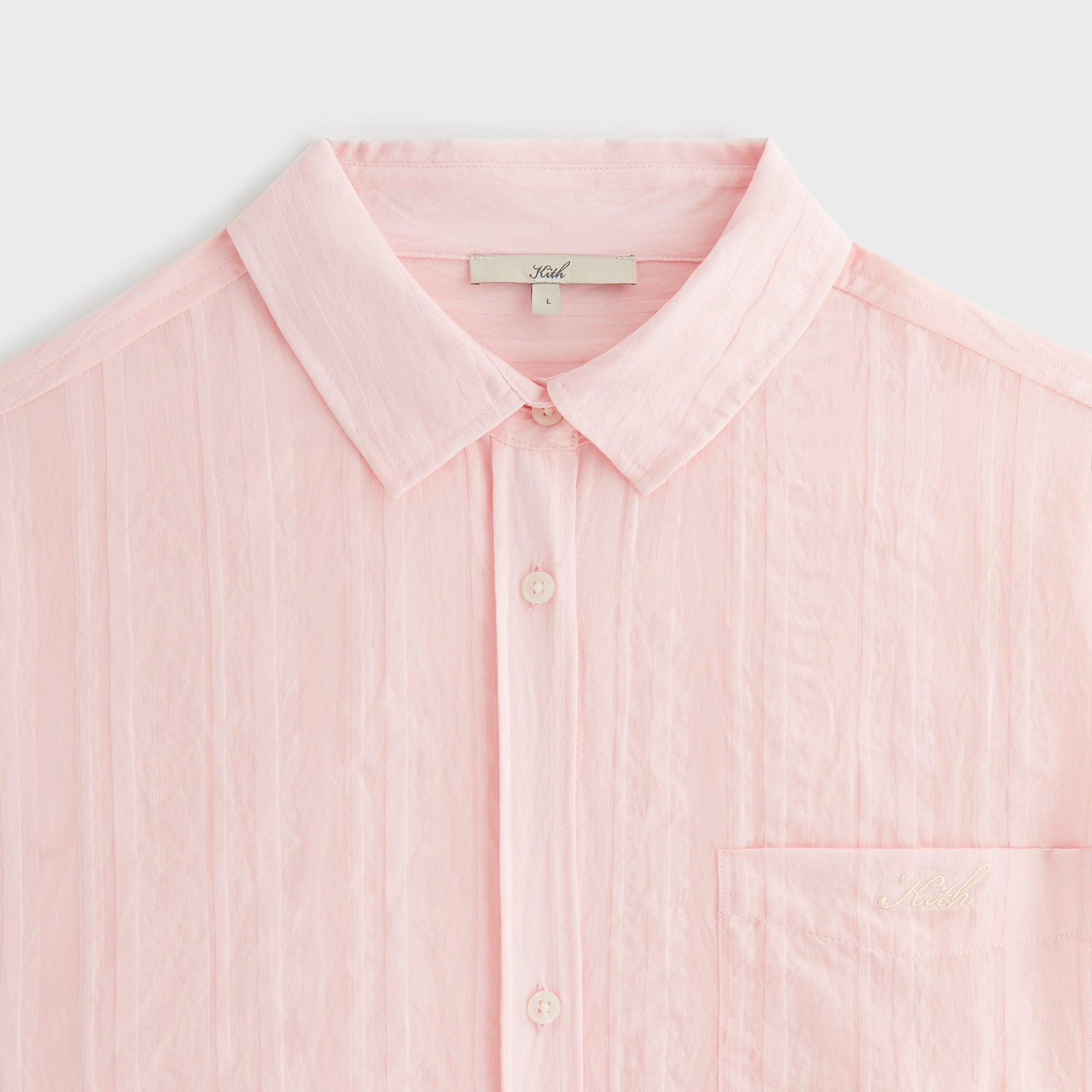 Kith Women Ora II Sheer Stripe Shirt - Abelia | Kith Abelia