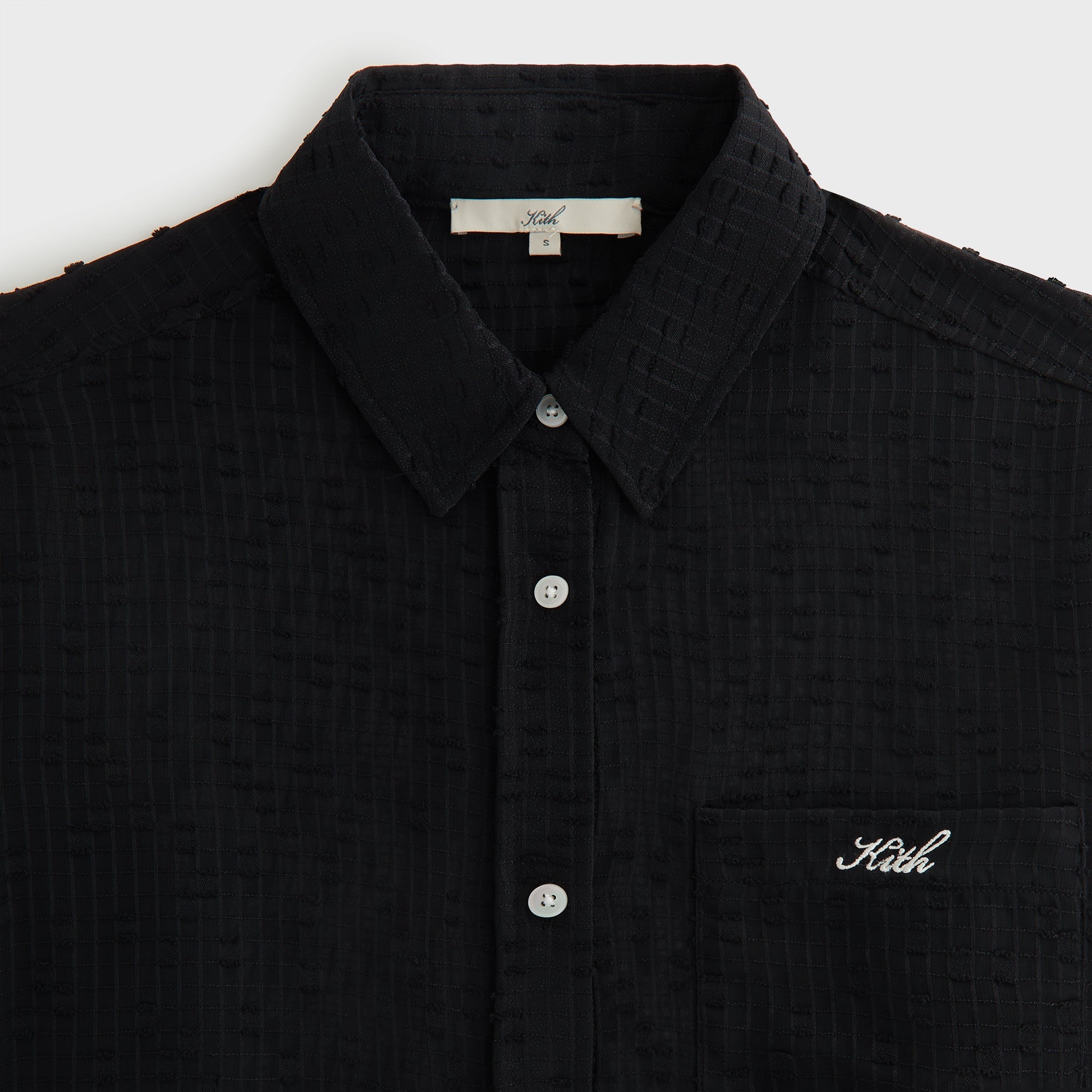 Kith Women Ora II Clipped Jacquard Shirt - Black | Kith Black