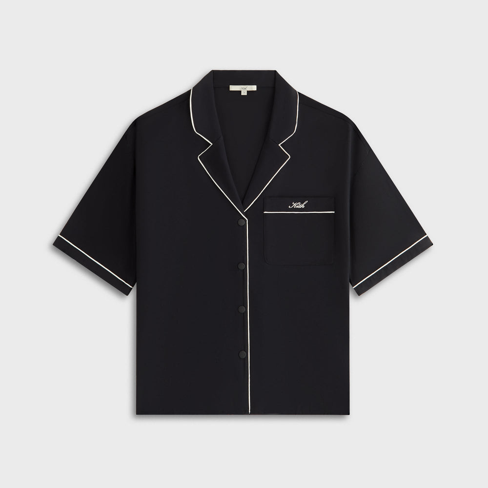 Kith Women Elena Snap Front Shirt - Black | Kith Black