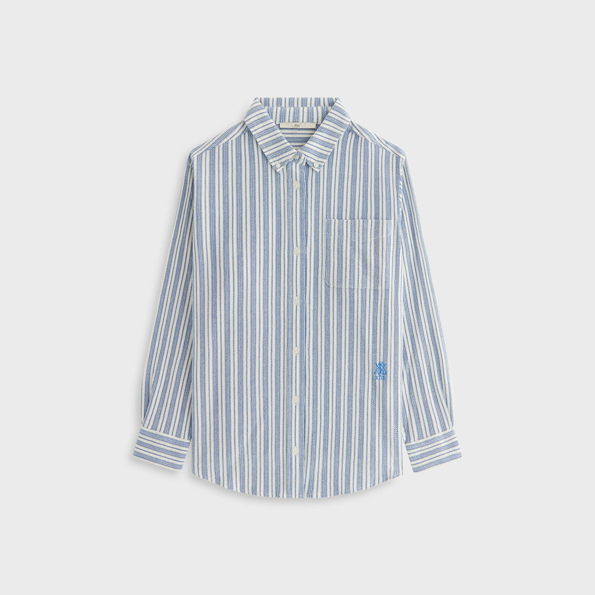 Kith Women Ora II Dobby Stripe Shirt - Royal | Kith Royal