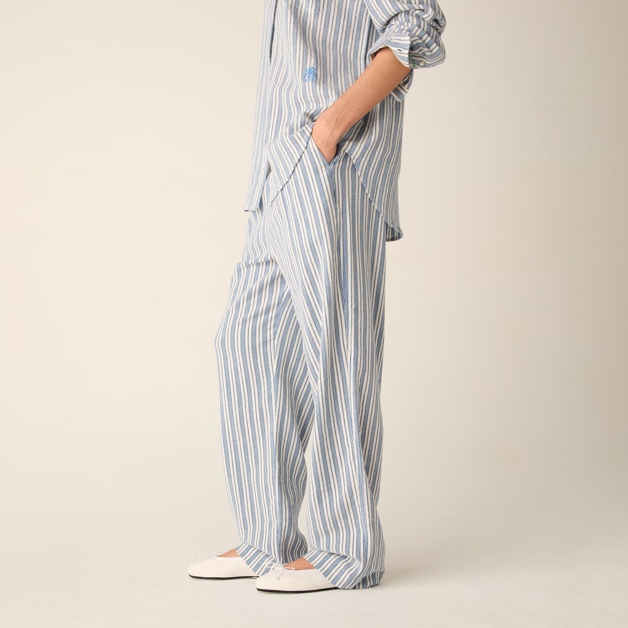 Kith Women Miles II Dobby Stripe Pants - Royal | Kith Royal