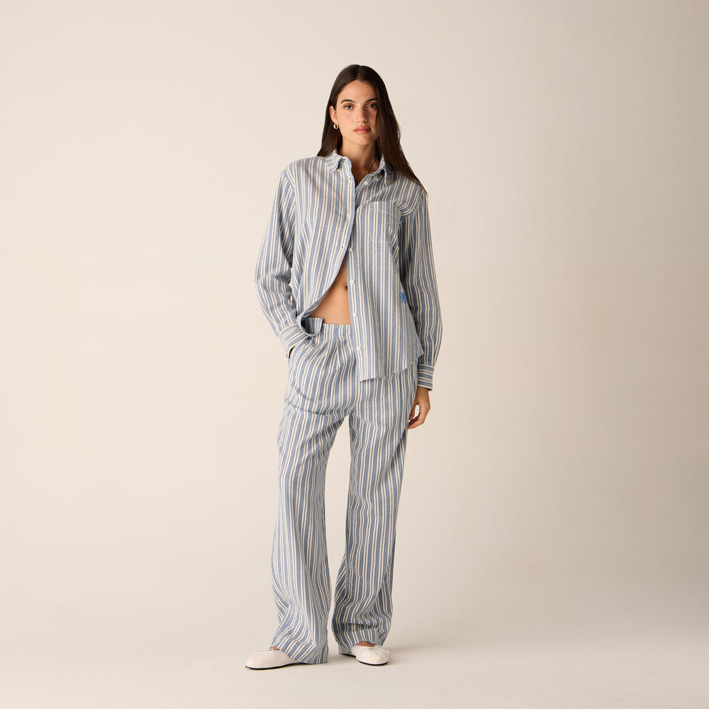 Kith Women Miles II Dobby Stripe Pants - Royal | Kith Royal