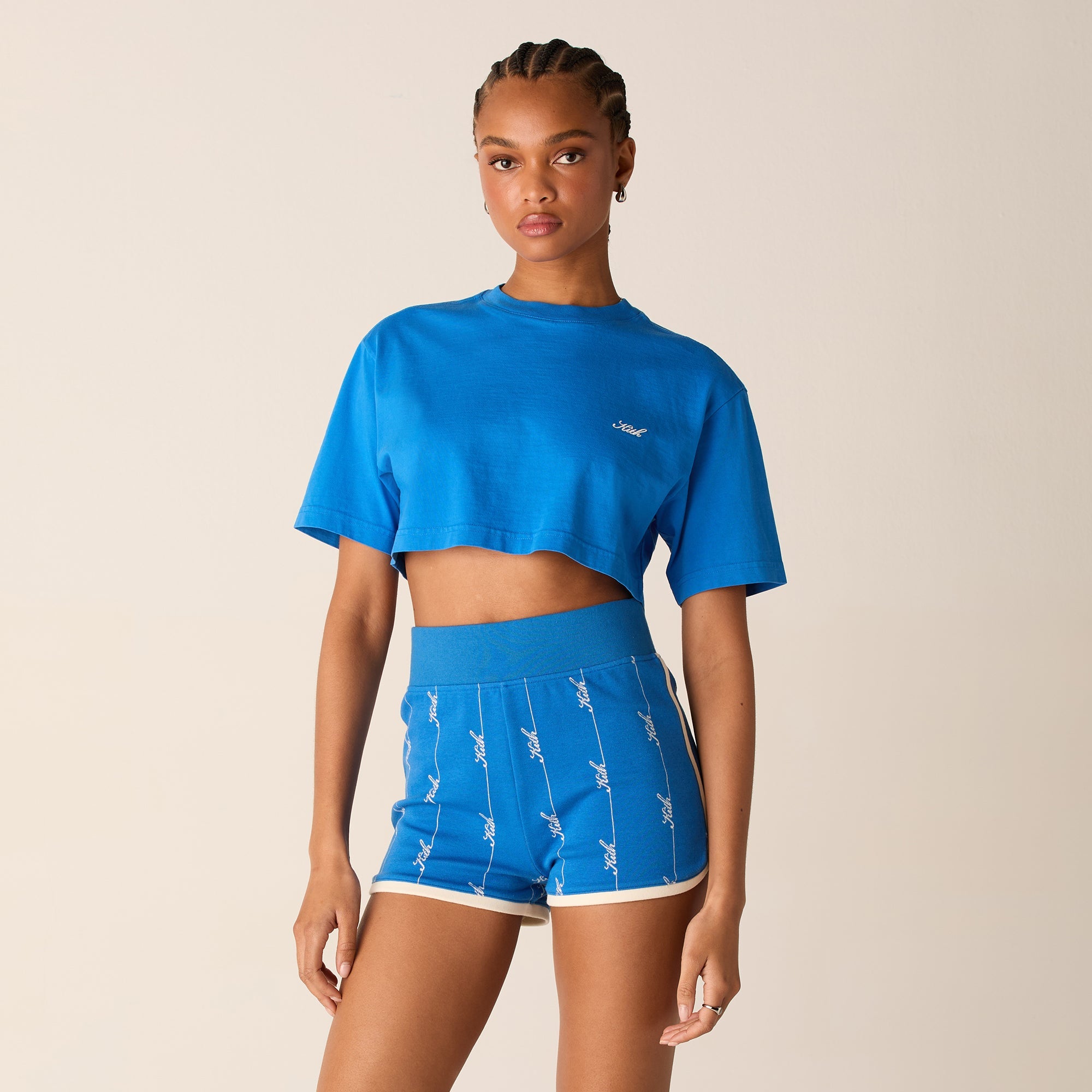 Kith Women Fei Cropped Tee - Royal | Kith Royal