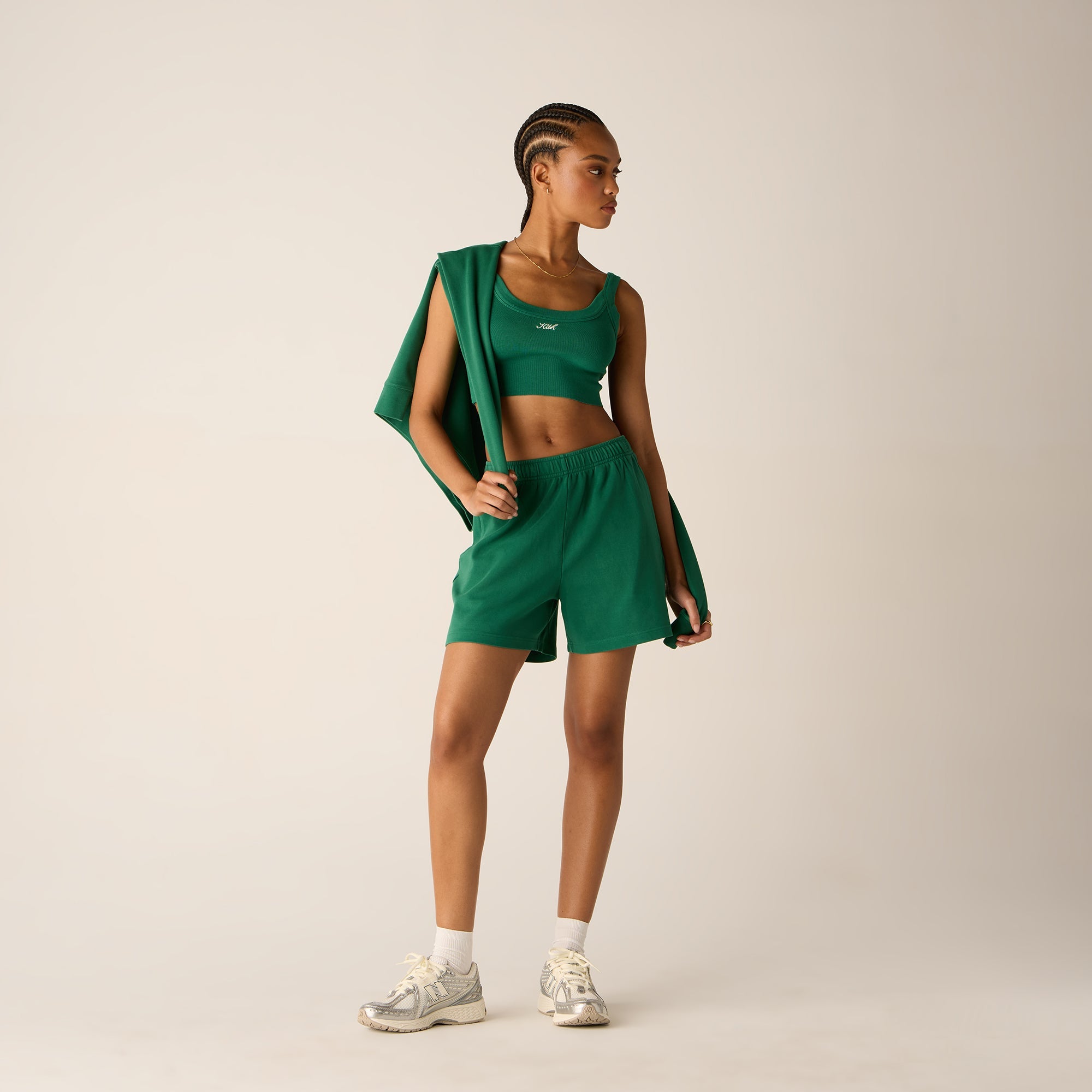 Kith Women Rayne II Sweatshorts - Newt | Kith Newt