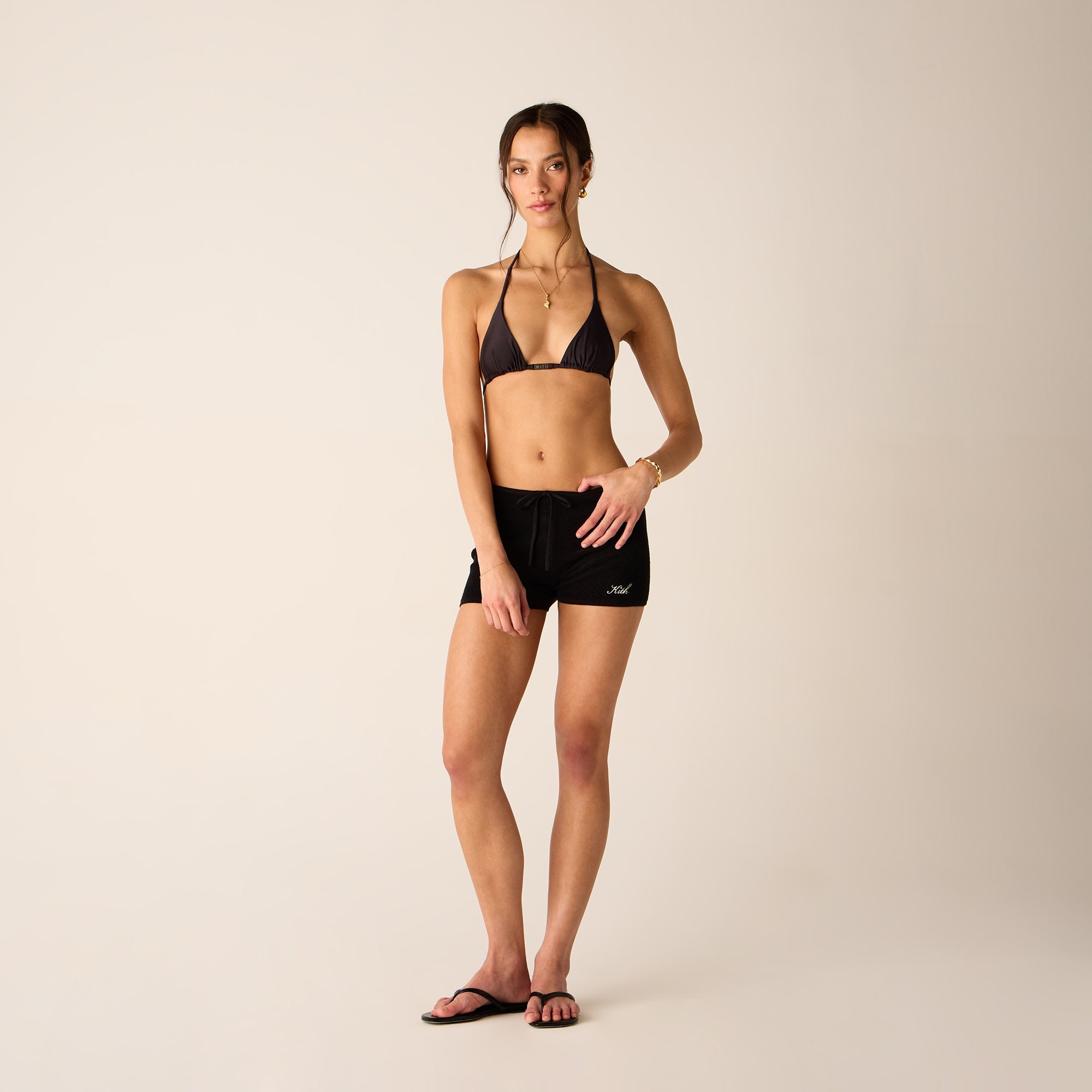 Kith Women Avyn Micro Sweater Short - Black | Kith Black