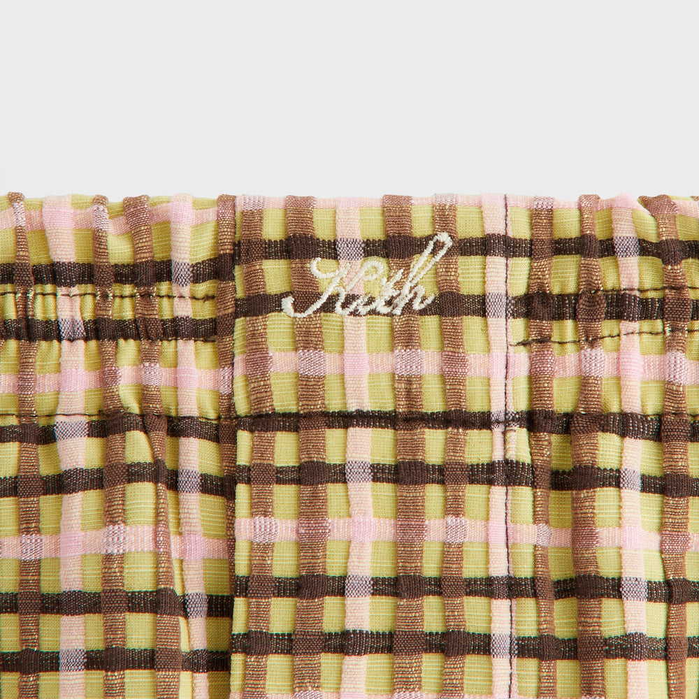 Kith Women Ida II Bubble Check Boxer Short - Protea | Kith Protea