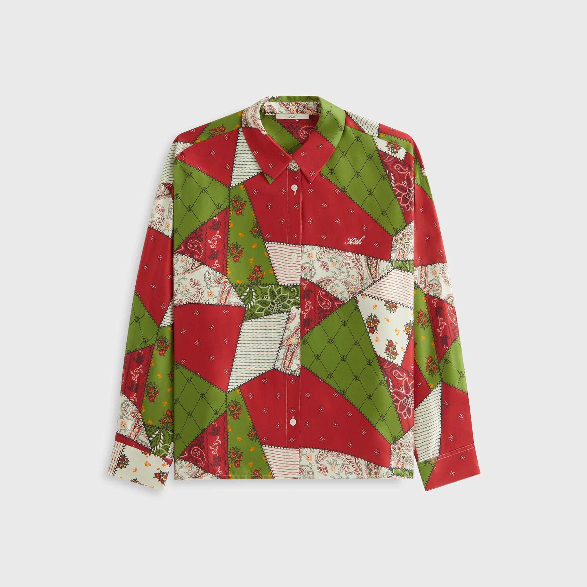 Kith Women Siena Patchwork Print Shirt - Kyoho | Kith Kyoho