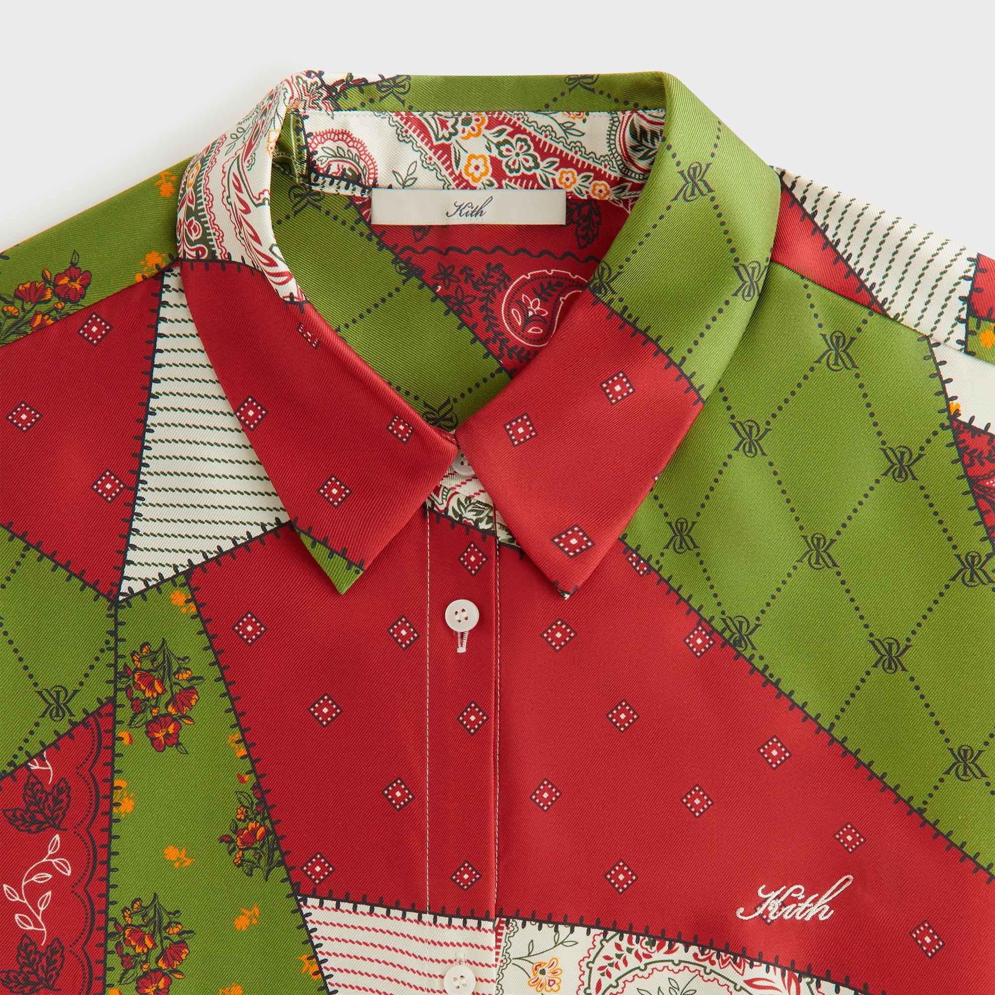 Kith Women Siena Patchwork Print Shirt - Kyoho | Kith Kyoho