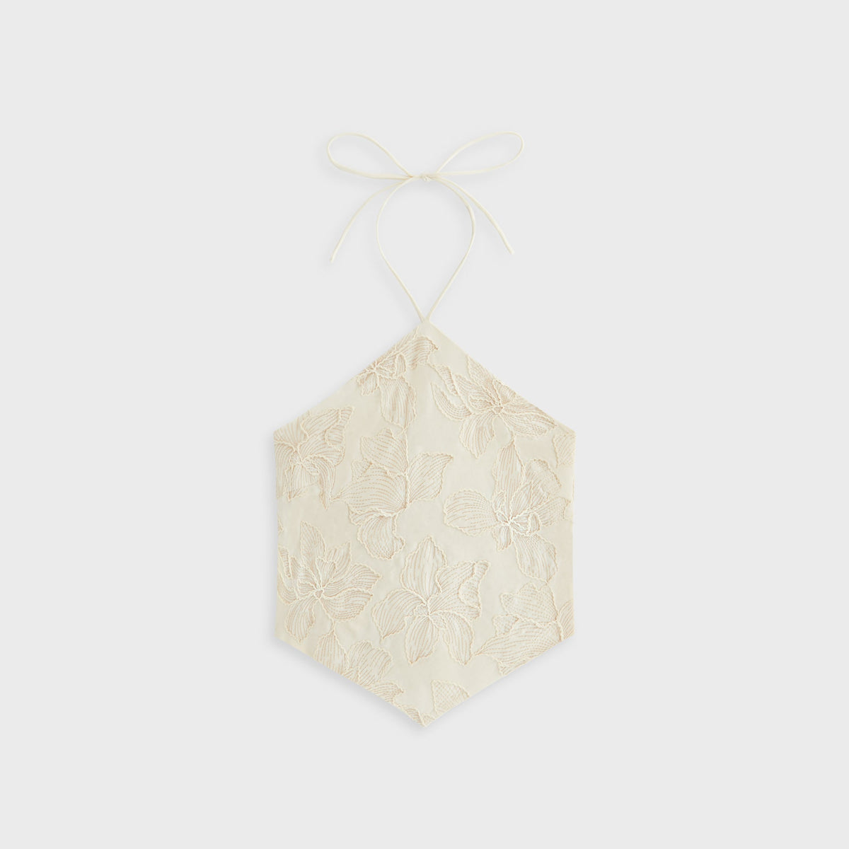 Kith Women Kumi Floral Embroidered Halter - Sandrift | Kith Sandrift