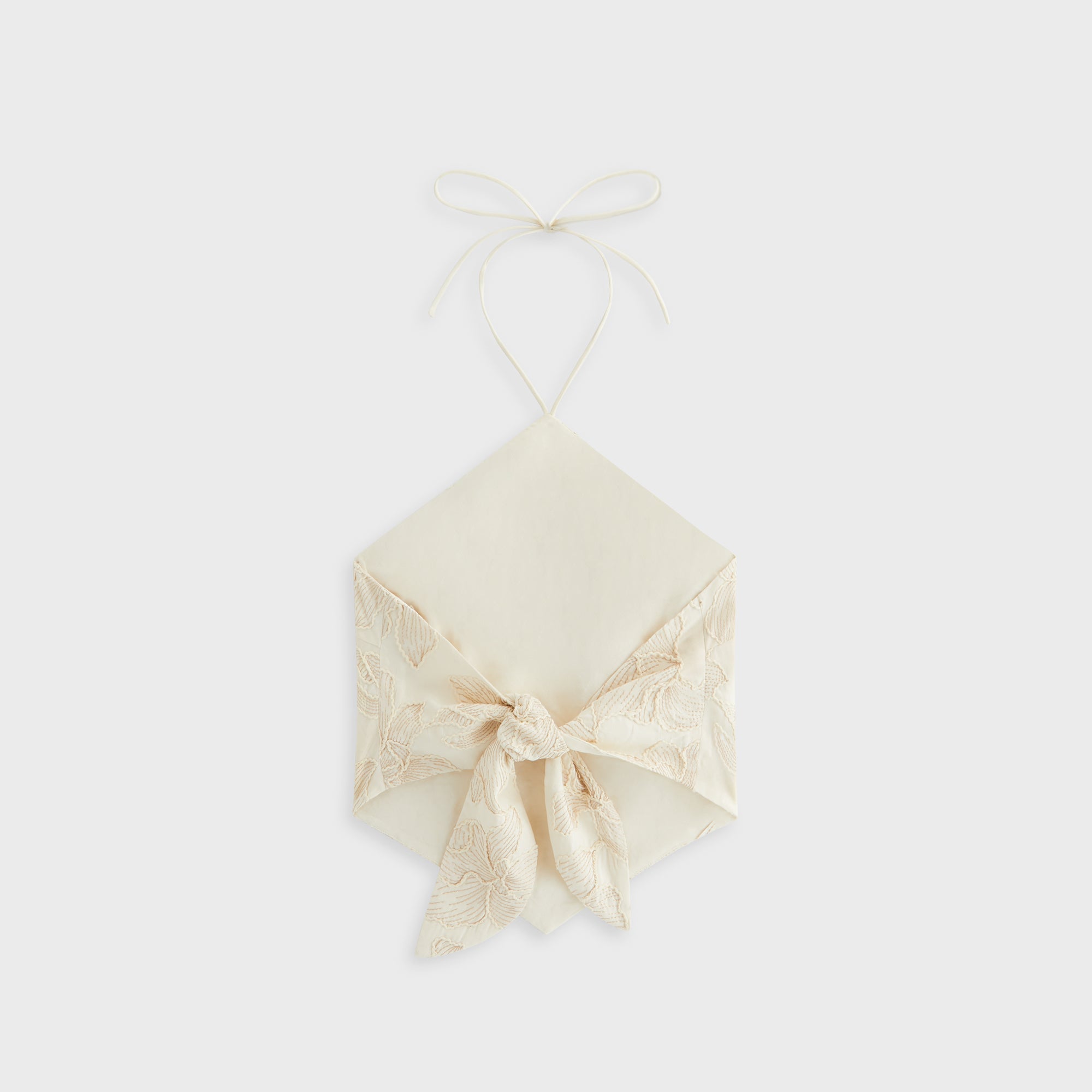 Kith Women Kumi Floral Embroidered Halter - Sandrift | Kith Sandrift