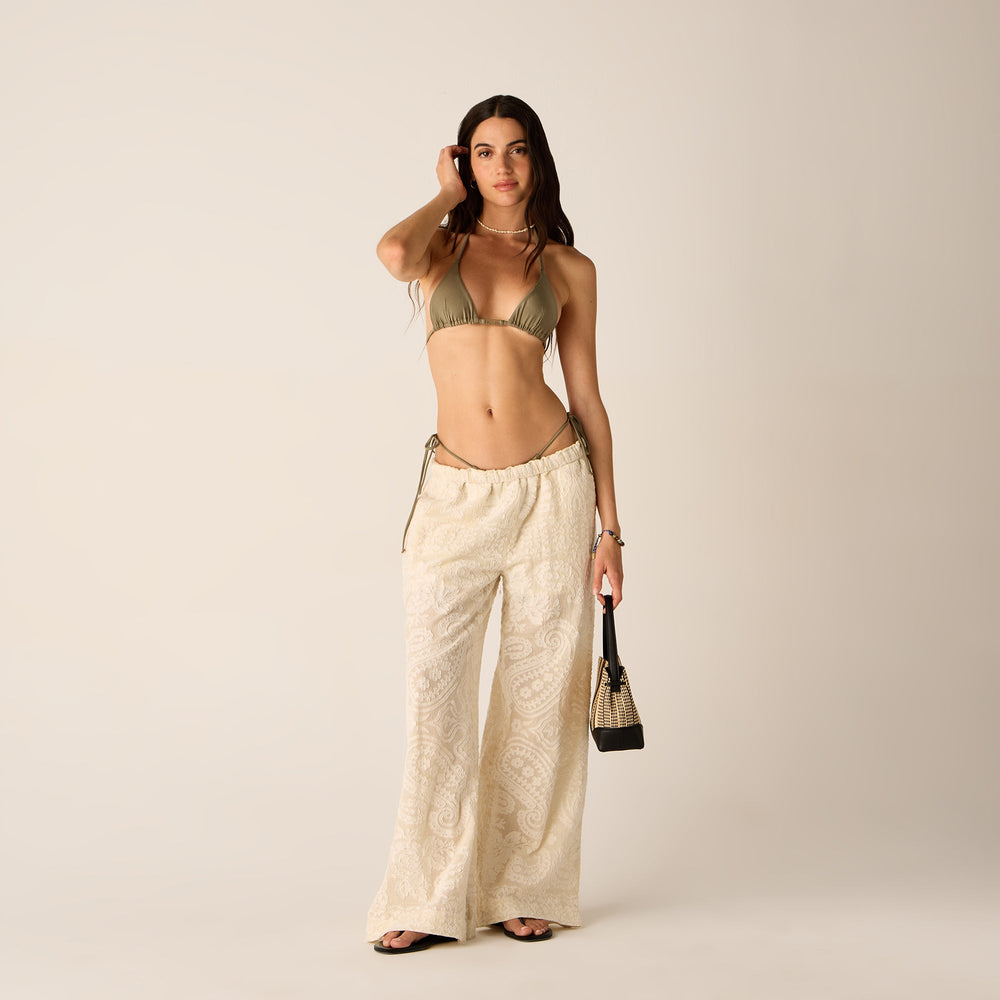 Kith Women Ida Paisley Gauze Pant - Waffle | Kith Waffle