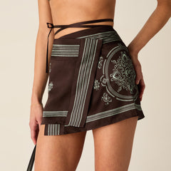 Kith Women Mako Medallion Wrap Skirt - Incognito | Kith Incognito