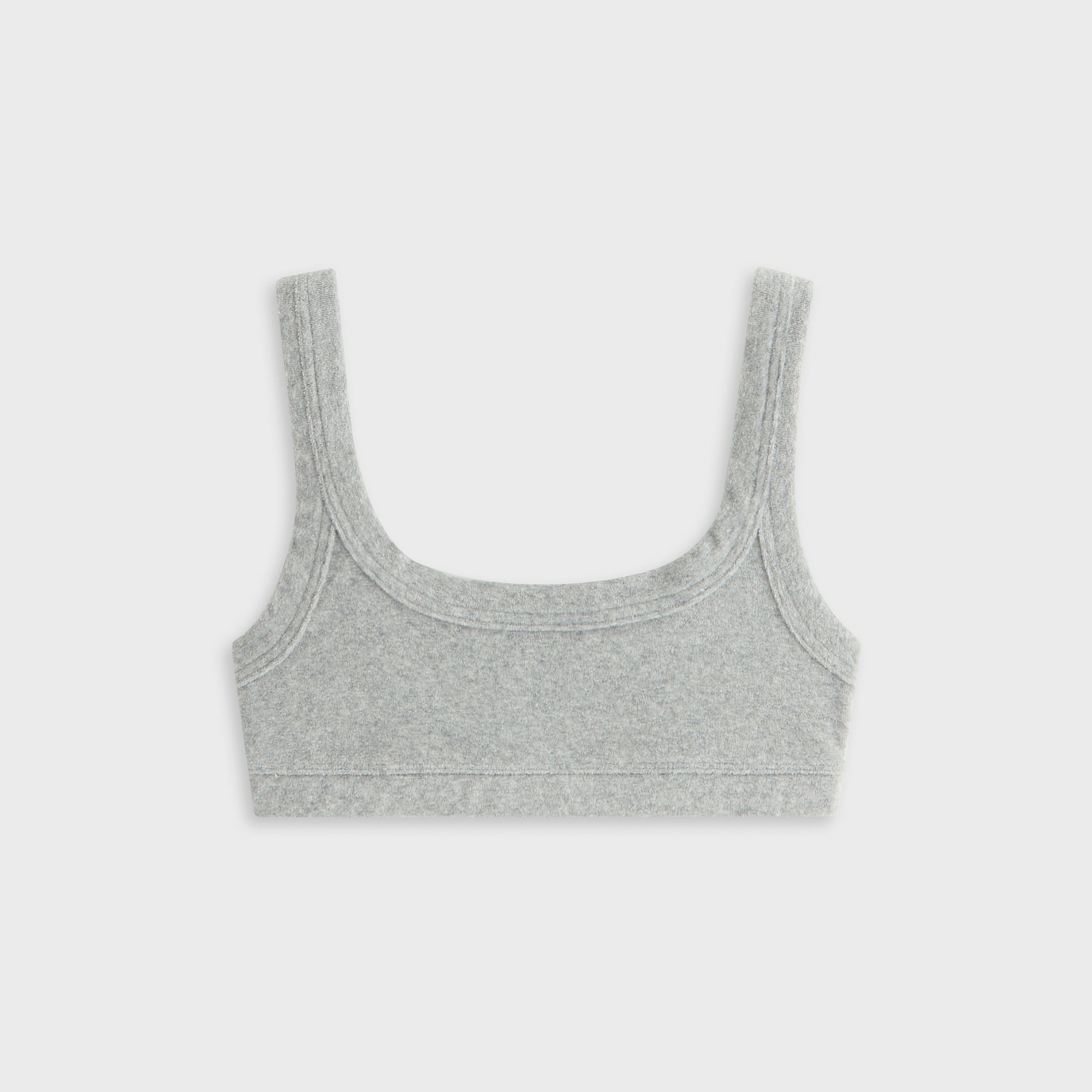 Kith Women Elle II U-Neck Towel Terry Bra - Medium Heather Grey | Kith Medium Heather Grey