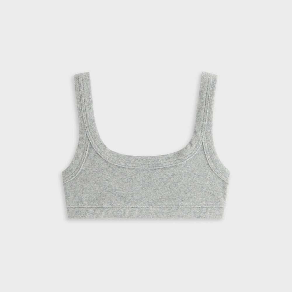 Kith Women Elle II U-Neck Towel Terry Bra - Medium Heather Grey | Kith Medium Heather Grey
