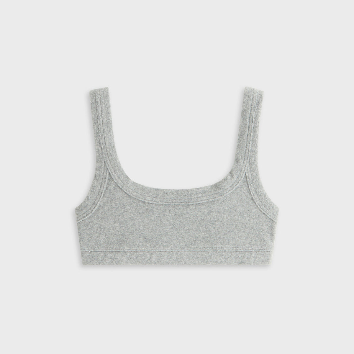 Kith Women Elle II U-Neck Towel Terry Bra - Medium Heather Grey | Kith Medium Heather Grey
