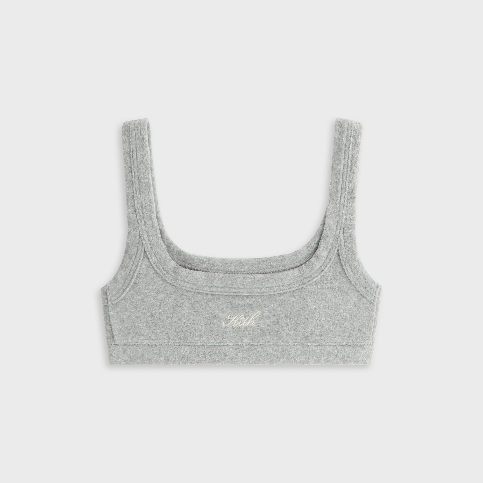 Kith Women Elle II U-Neck Towel Terry Bra - Medium Heather Grey | Kith Medium Heather Grey