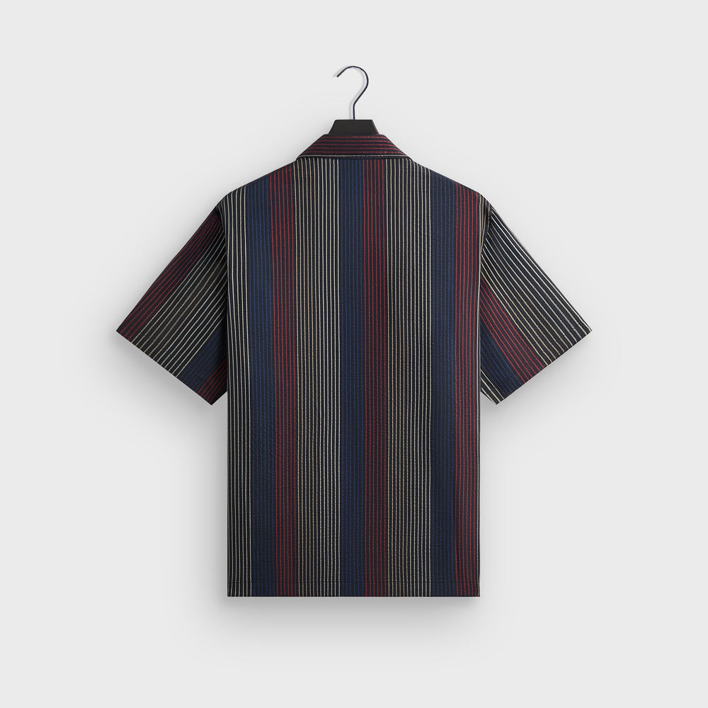 Kith Seersucker Boxy Collared Overshirt - Nocturnal | Kith Nocturnal