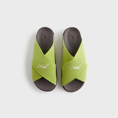 Kith Women Criss Cross Slides - Pistachio | Kith Pistachio