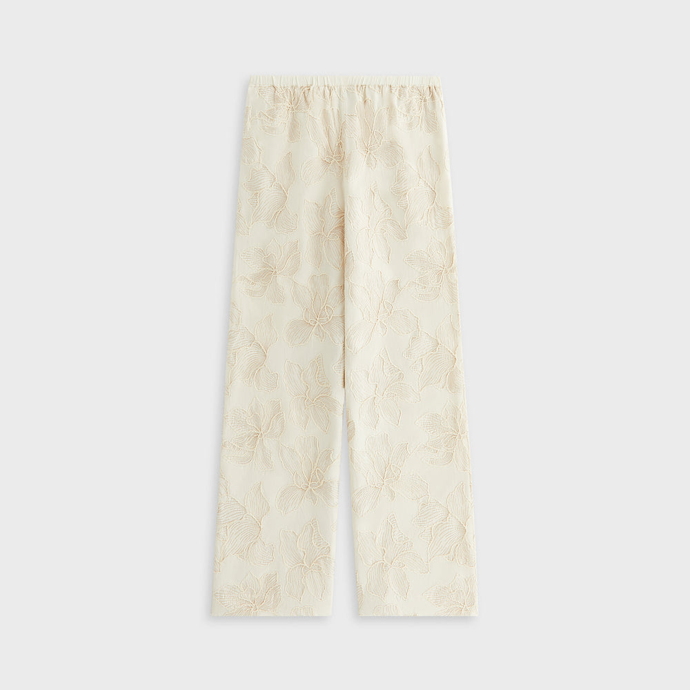 Kith Women Ida II Floral Embroidered Pant - Sandrift | Kith Sandrift