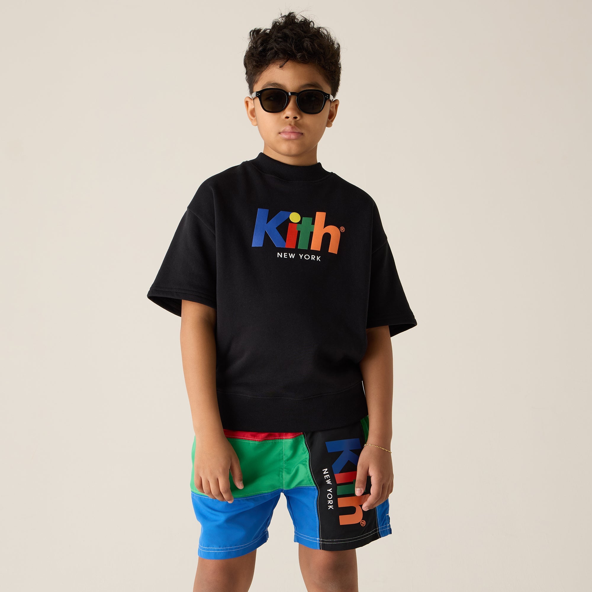 Kith Kids Nelson Short Sleeve Crewneck - Black | Kith Black