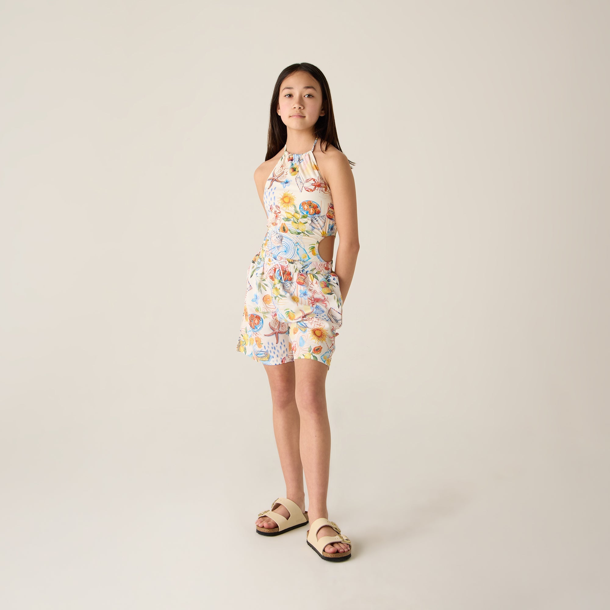 Kith Kids Summer Picnic Maya One-Piece Swim Suit - Sandrift | Kith Sandrift