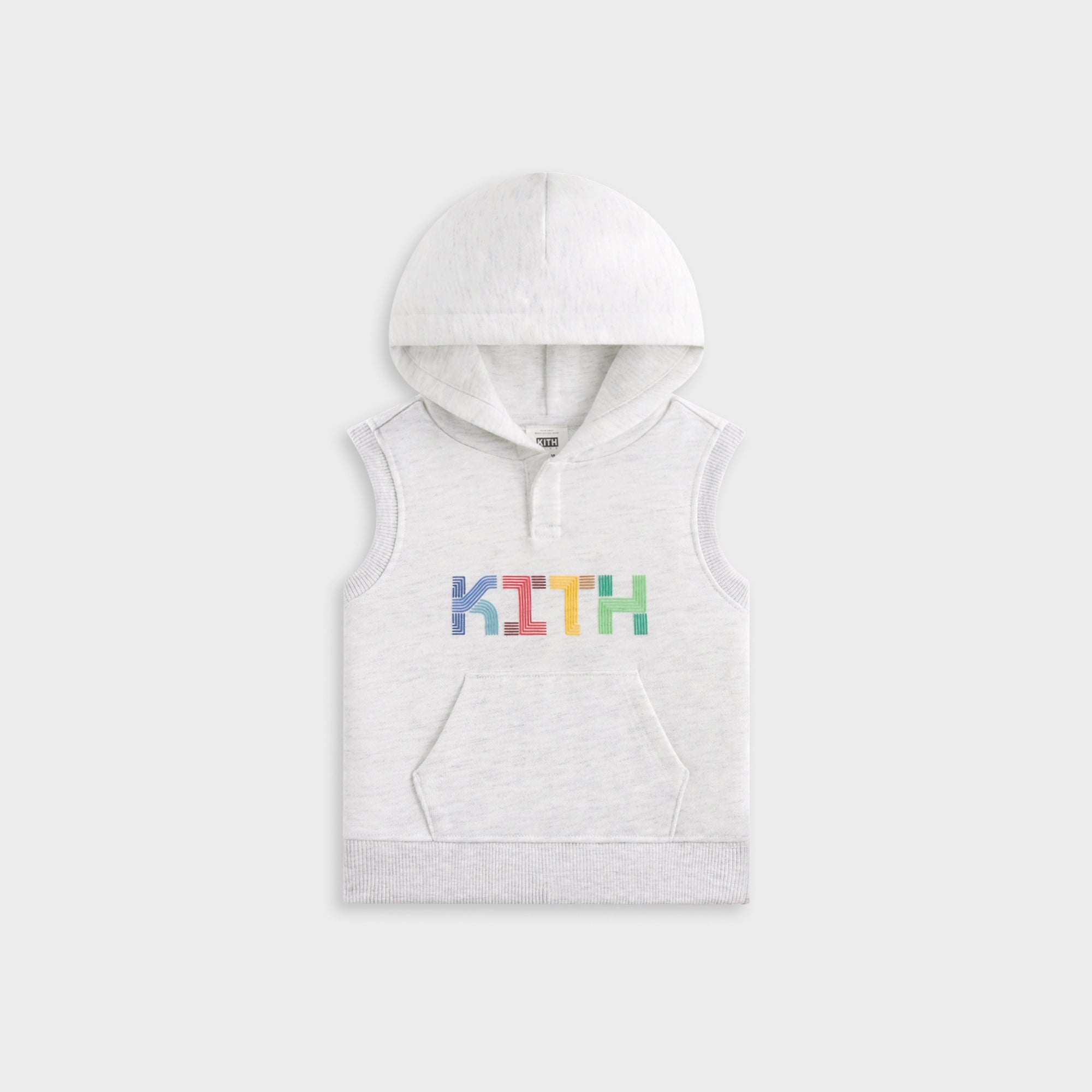 Kith Baby Pathways Sleeveless Hoodie - Light Heather Grey | Kith Light Heather Grey