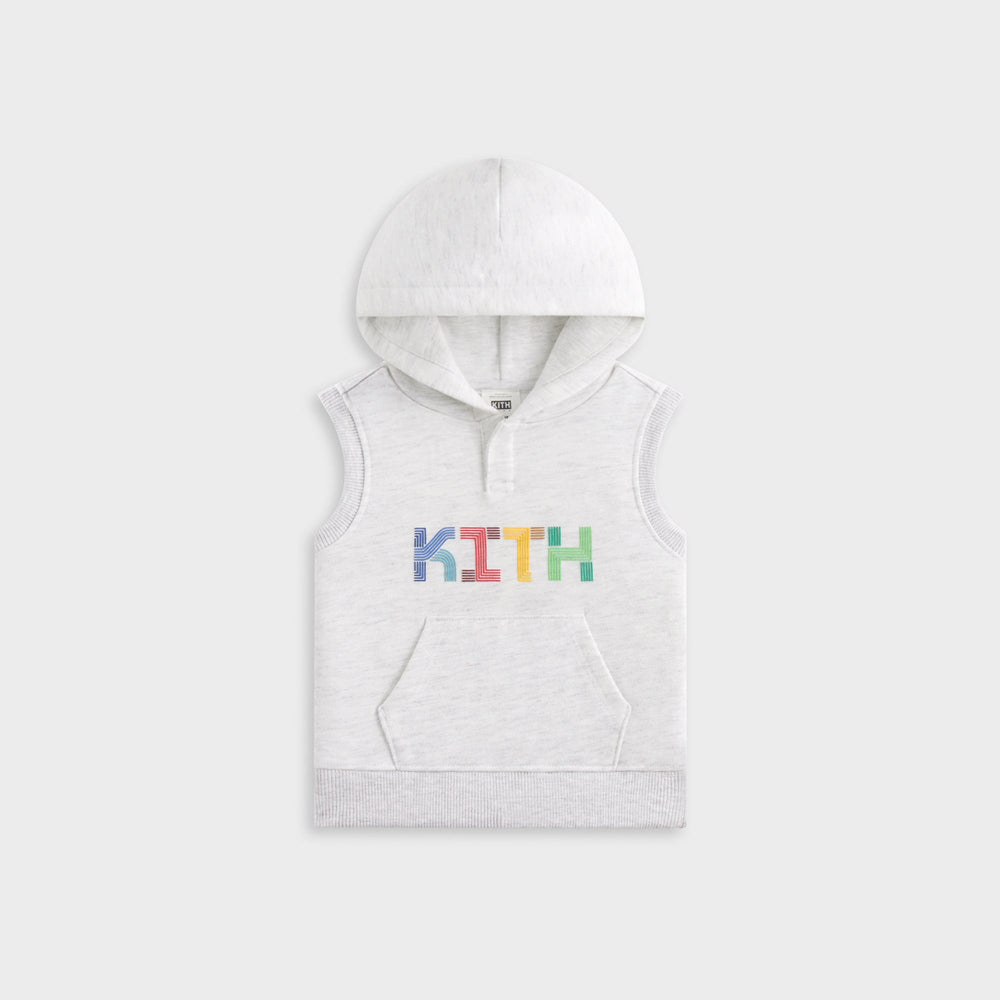 Kith Baby Pathways Sleeveless Hoodie - Light Heather Grey | Kith Light Heather Grey