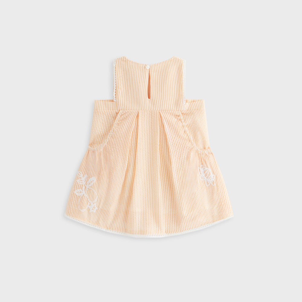 Kith Baby Seersucker Ainsley Dress - Calcite | Kith Calcite