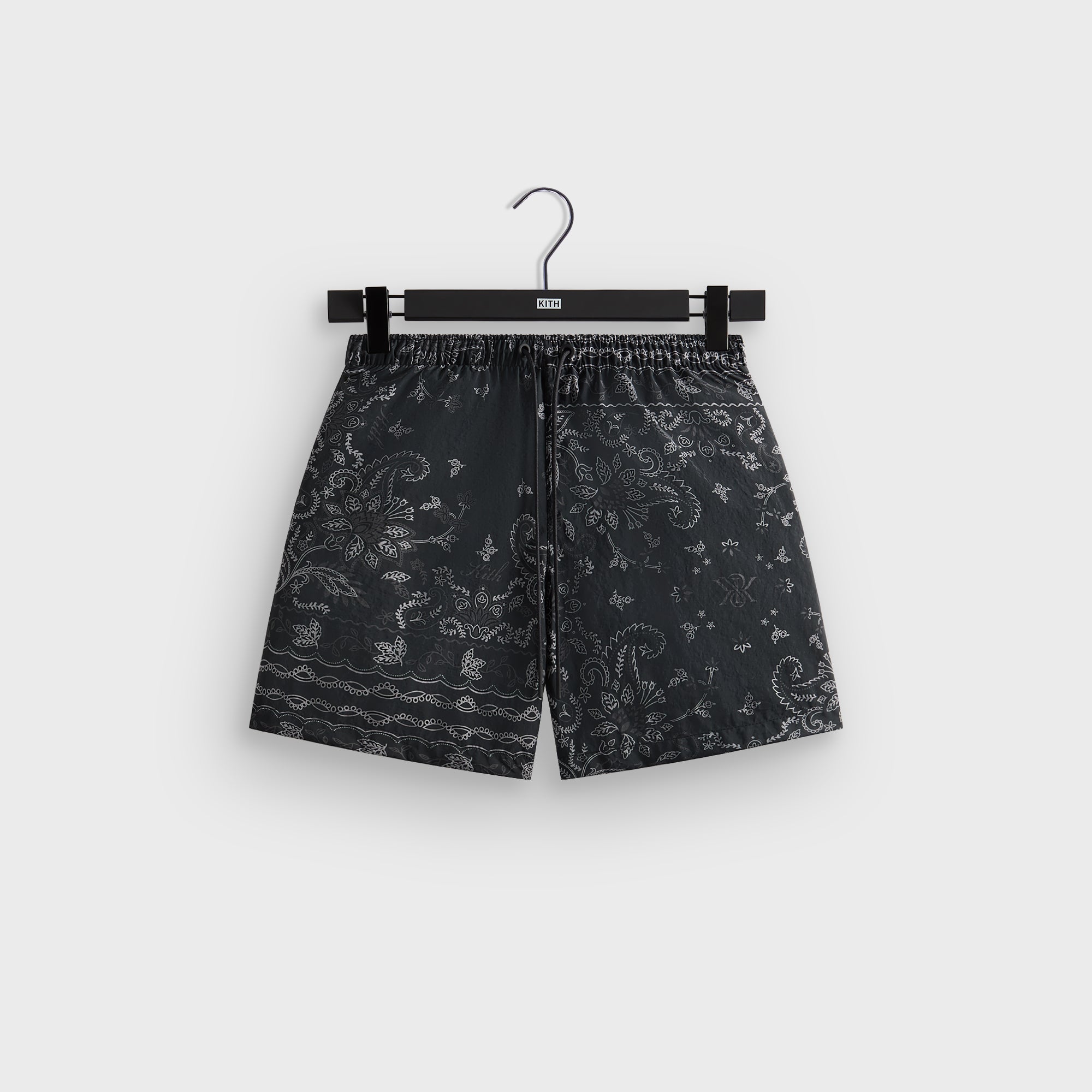 Kith Panelled Bandana Ashton Swim Short - Black | Kith Black