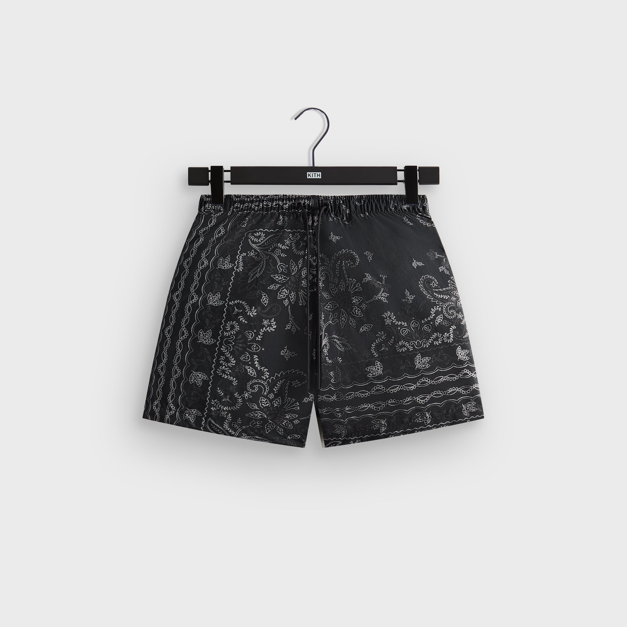 Kith Panelled Bandana Ashton Swim Short - Black | Kith Black